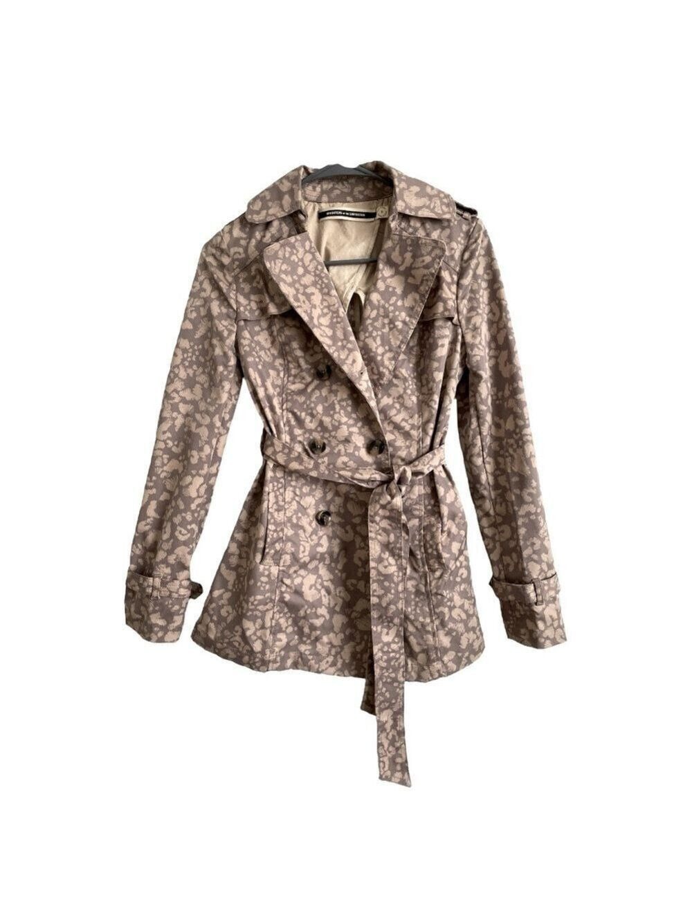 Anthropologie Daughters Of The Liberation Subtle Survival Trench Size 0